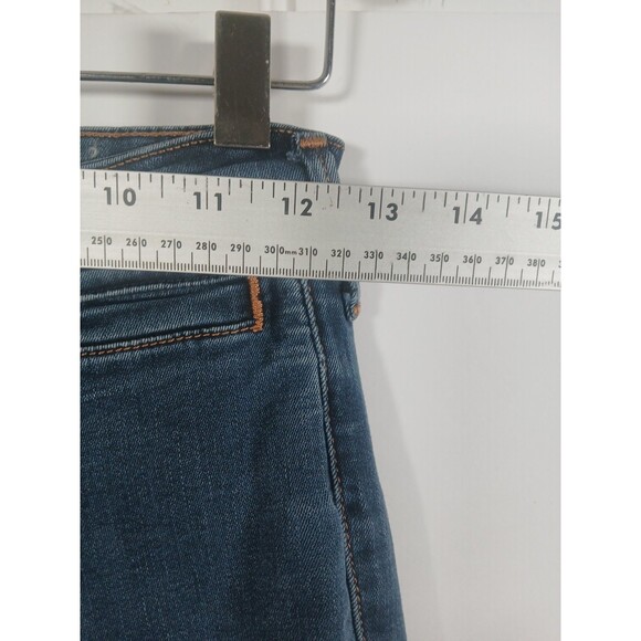 True Religion Fey High Rise Flare Jeans Women’s 27x44 Blue Dark Wash Retro - Picture 9 of 11